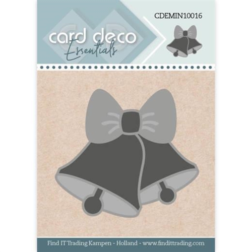 Card Deco Mini Juleklokker 4,8x4,3cm